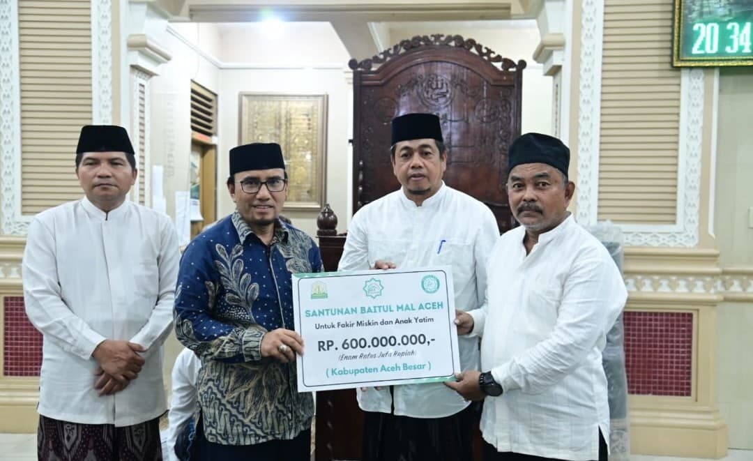 Aceh Besar Terima Santunan Rp600 Juta dari Baitul Mal Aceh, Distribusi Diminta Transparan dan Tepat Sasaran