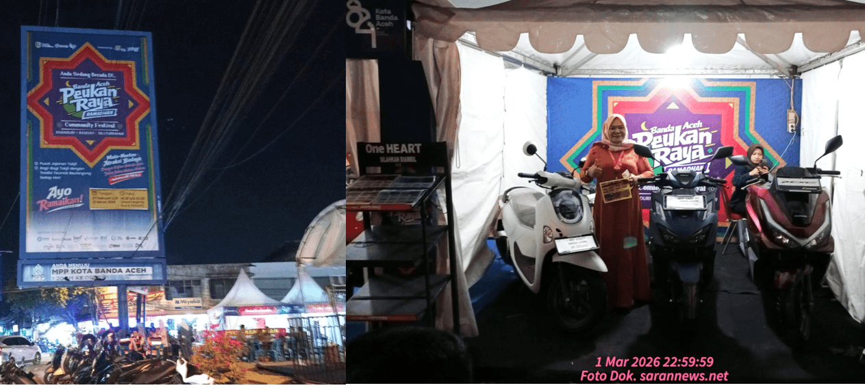 Suasana Malam Pasar Raya Banda Aceh: Ramai Pengunjung, Stan Otomotif Tawarkan Diskon Spesial