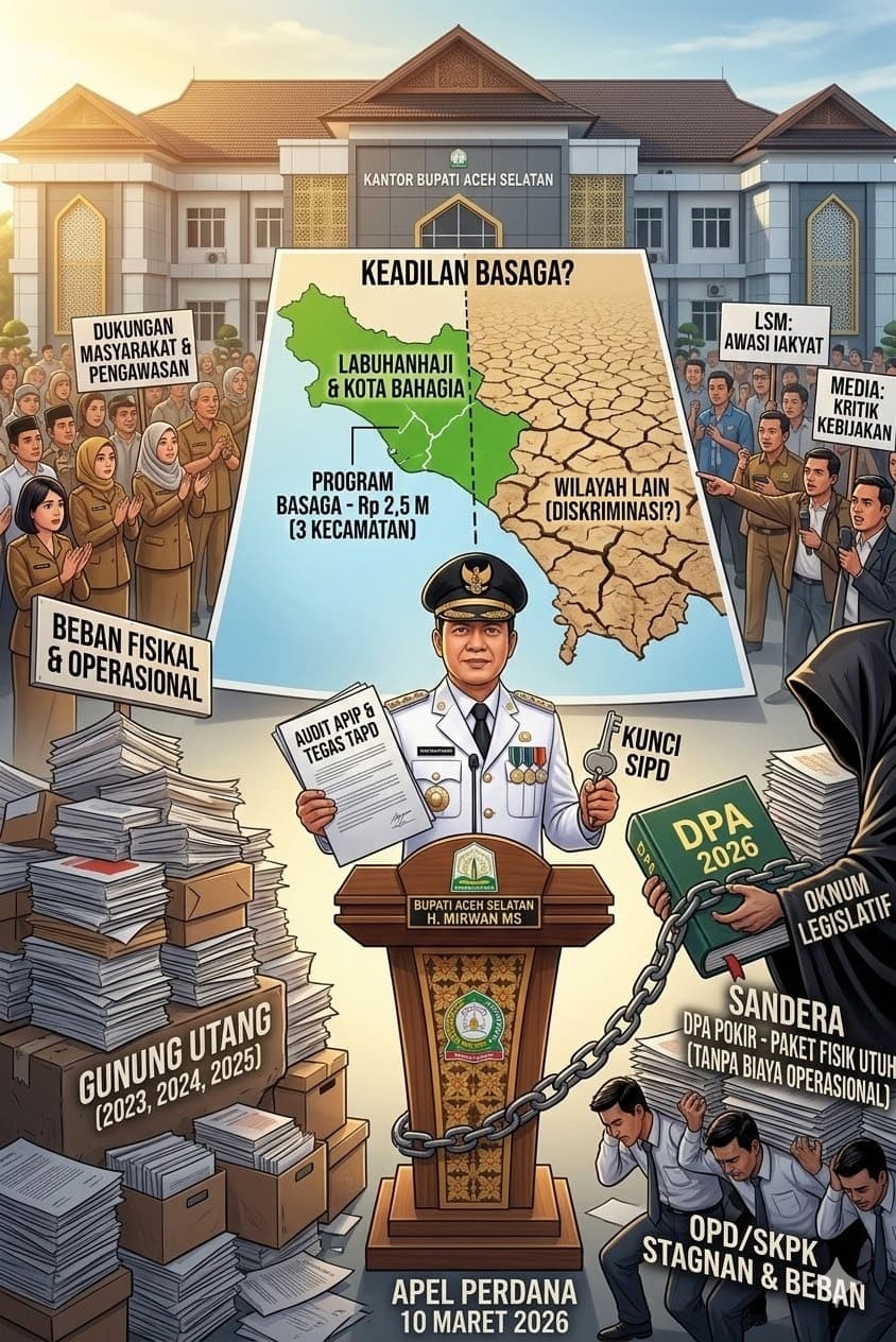 Ujian Perdana H. Mirwan MS, Mengurai Gunung Utang, Keadilan BASAGA, dan Menyelamatkan DPA dari Sandera ‘Pokir’