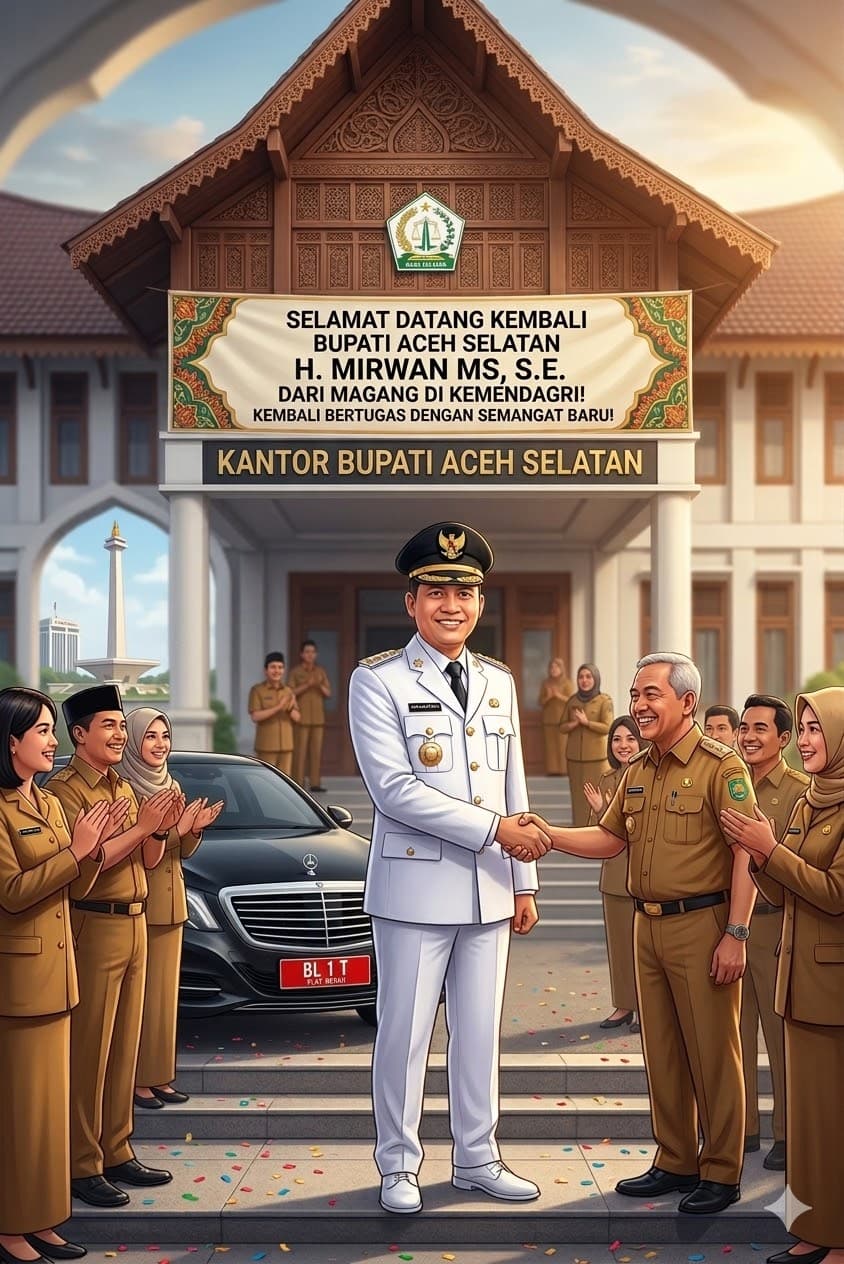 Resmi Berakhir Masa Nonaktif, H. Mirwan MS Pimpin Apel Perdana Pemkab Aceh Selatan Besok Pagi