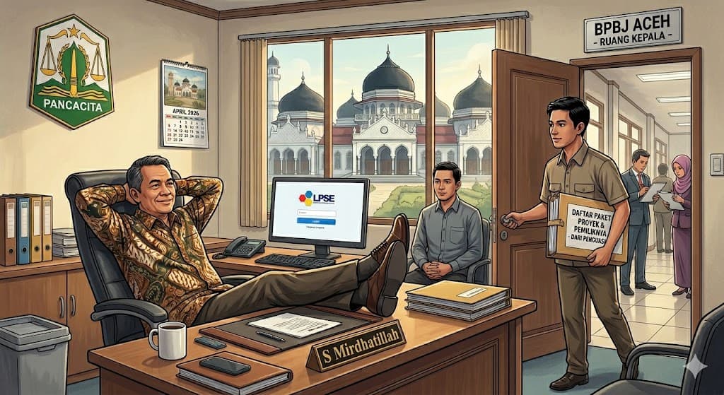 Kinerja Pemerintah Aceh dan BPBJ Disorot Tajam: Ribuan Tender APBA 2026 Mandek, Ruang Penunjukan Langsung Terbuka Lebar