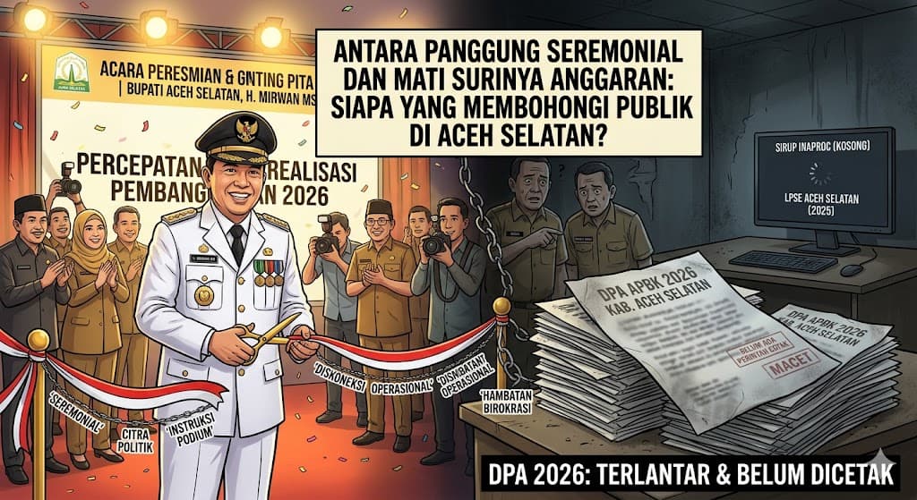 DPA Tak Kunjung Terbit, Bukti Klaim Percepatan Anggaran Bupati Mirwan Hanya Isapan Jempol