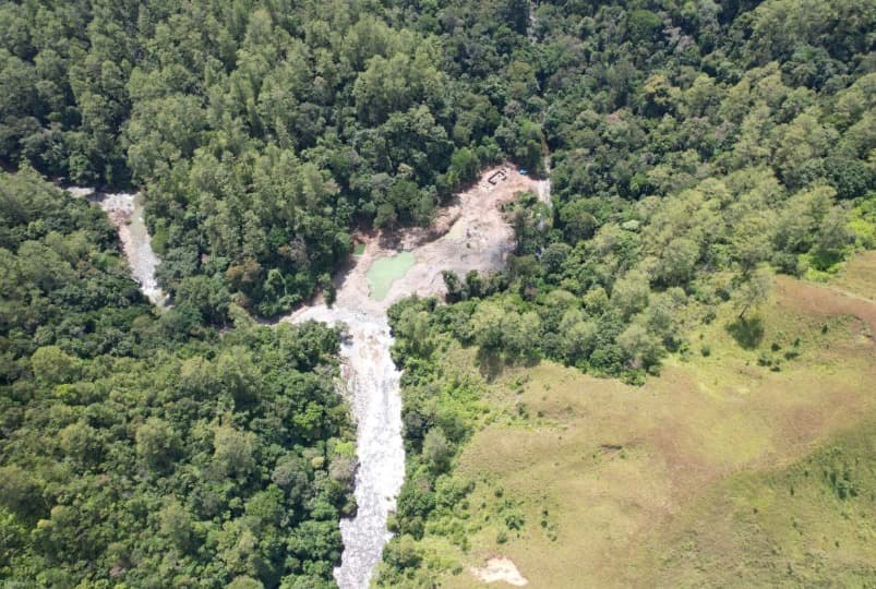 Tambang Emas Ilegal Diduga Masuk Kawasan Cagar Alam Jantho, Rusak Hutan di Sepanjang Krueng Jalin