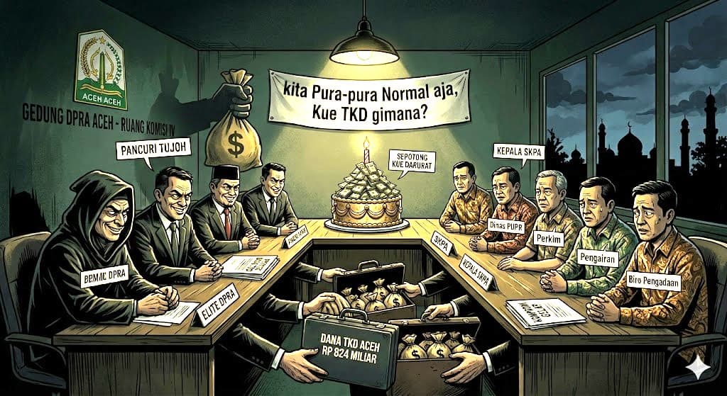Dari Gertakan Transparansi Menjadi Rapat Normal: Publik Soroti Dugaan Kompromi Elite DPRA Terkait Dana TKD Rp 824 Miliar
