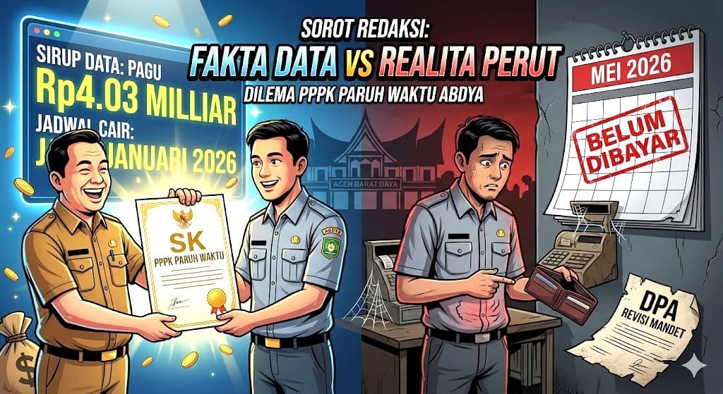 Fakta Kertas vs Fakta Perut: Misteri Anggaran Gaji PPPK Paruh Waktu Abdya
