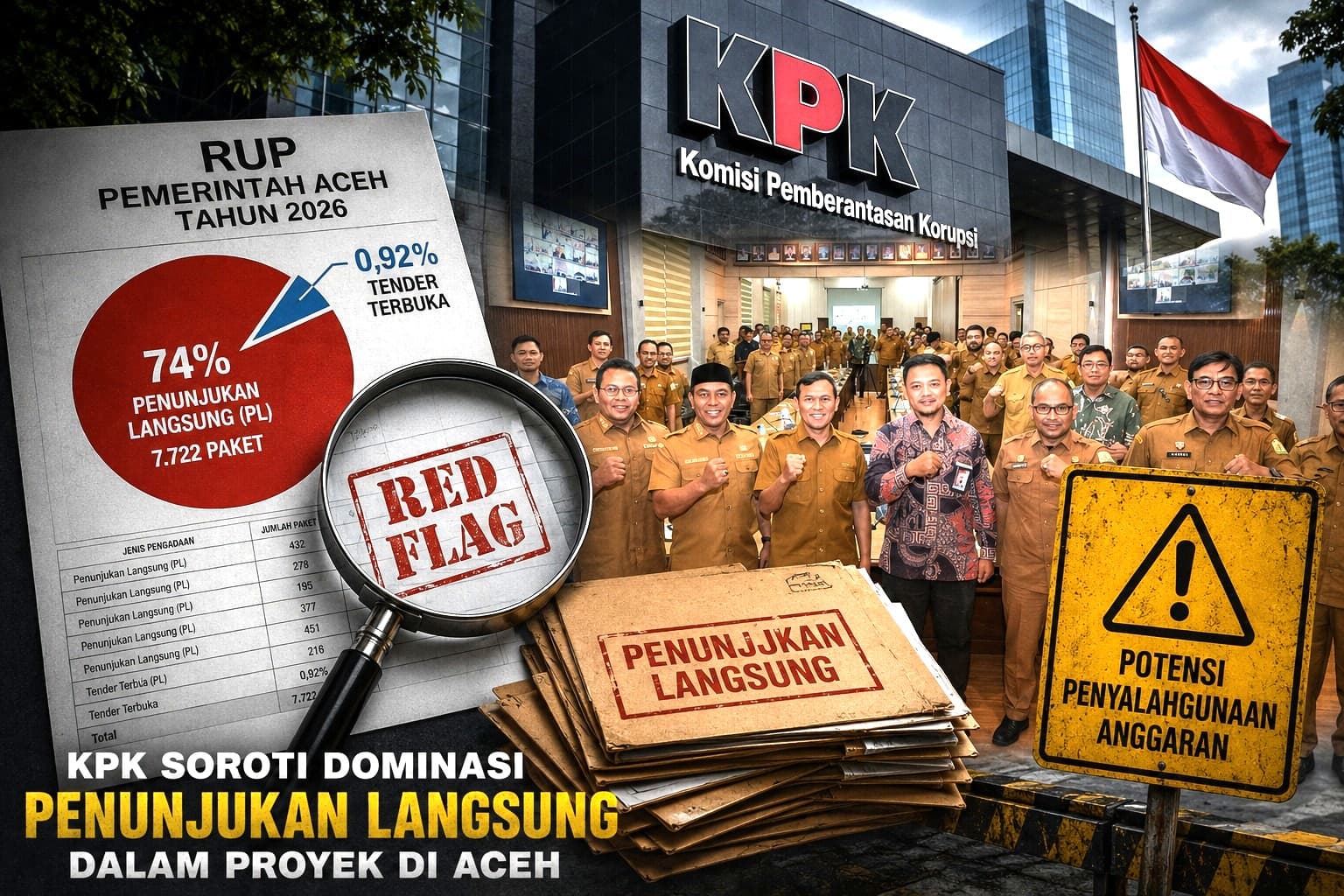 KPK Menyalakan Alarm Pengadaan Proyek Pemerintah Aceh 2026, “Aceh Darurat PL”
