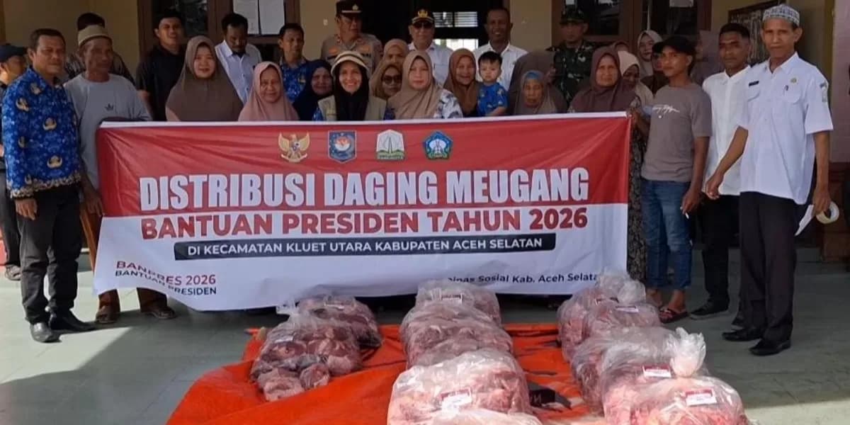 Pemkab Aceh Selatan Salurkan Paket Daging Bantuan Prabowo Jelang Idul Adha 1447 H