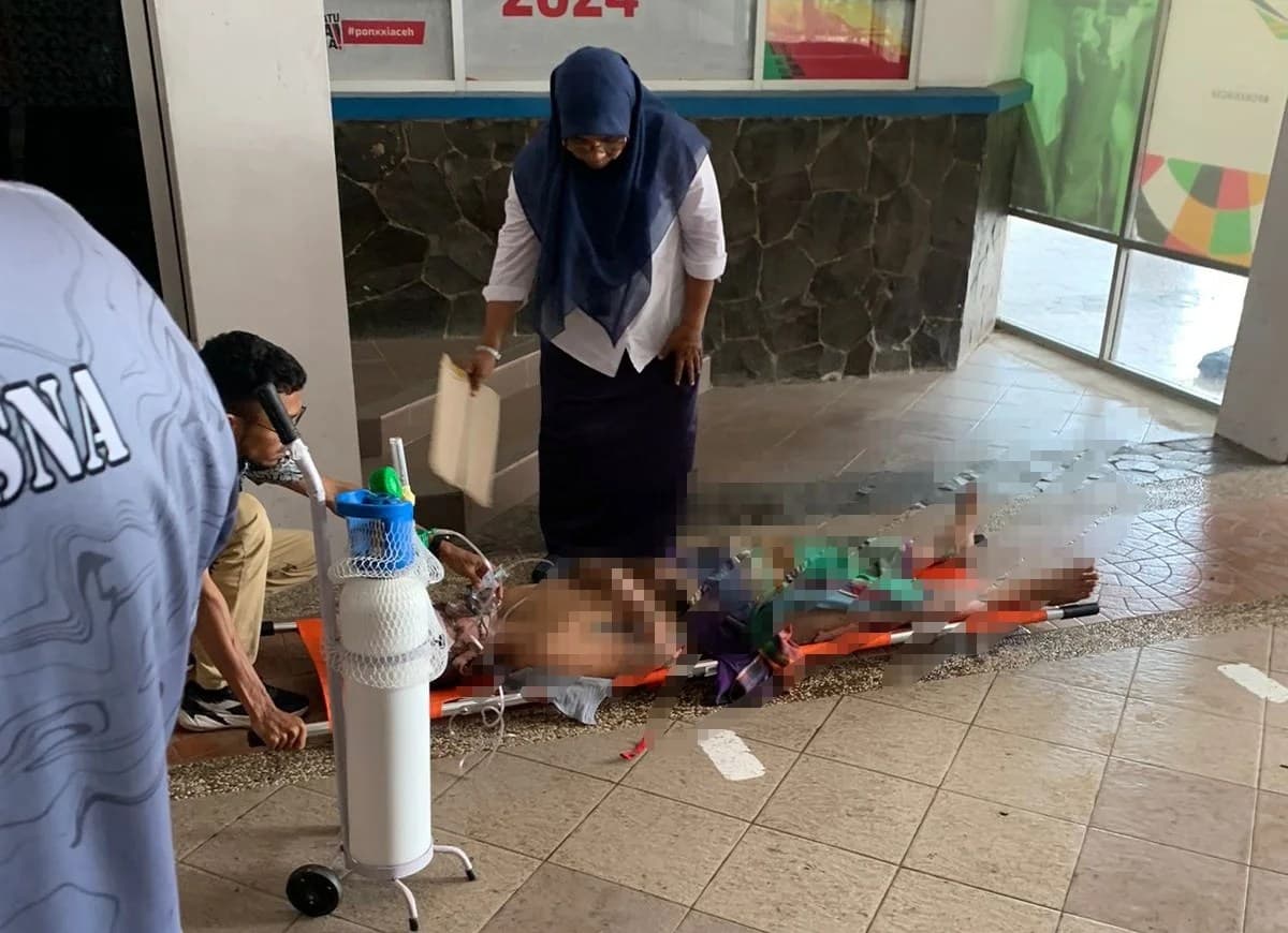 Korban luka bakar ledakan KMP Aceh Hebat 2 dievakuasi di Pelabuhan Ulee Lheue Banda Aceh (Foto: dok Basarnas)