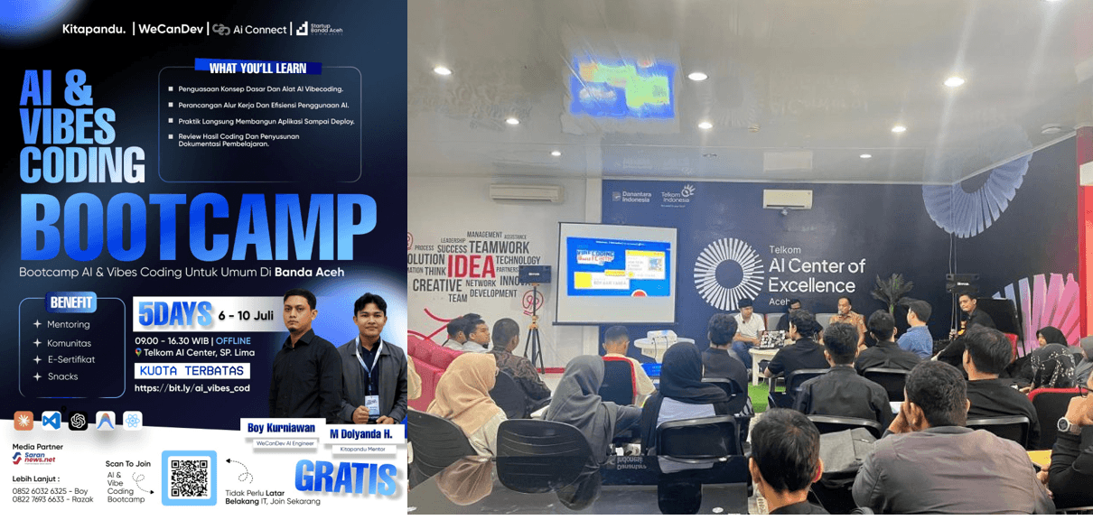 Meluruskan Narasi: Bootcamp “AI & Vibes Coding” Adalah Inisiatif Murni Akar Rumput, Bukan Program Pemkot Banda Aceh