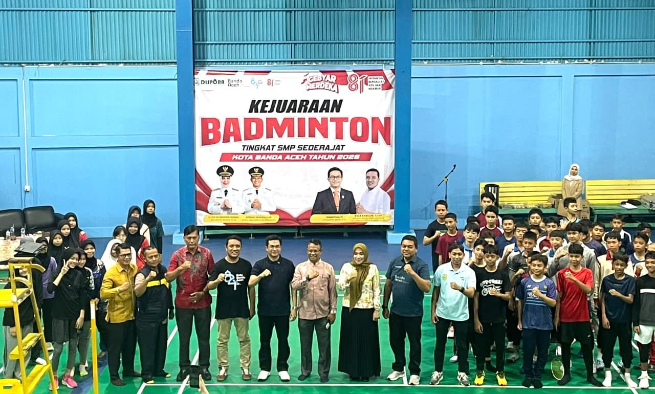 Tekat Pertahankan Juara Umum Popda, Dispora Banda Aceh Jaring Atlet Lewat Kompetisi Badminton Tingkat SMP