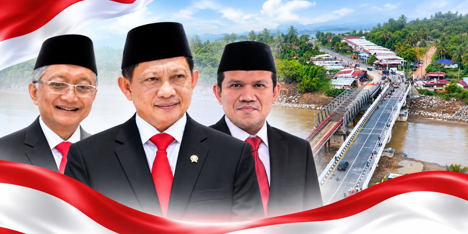 Jembatan Krueng Tingkeum Kutablang Beroperasi Kembali, Pemprov Aceh Apresiasi Satgas PRR dan Kementerian PU