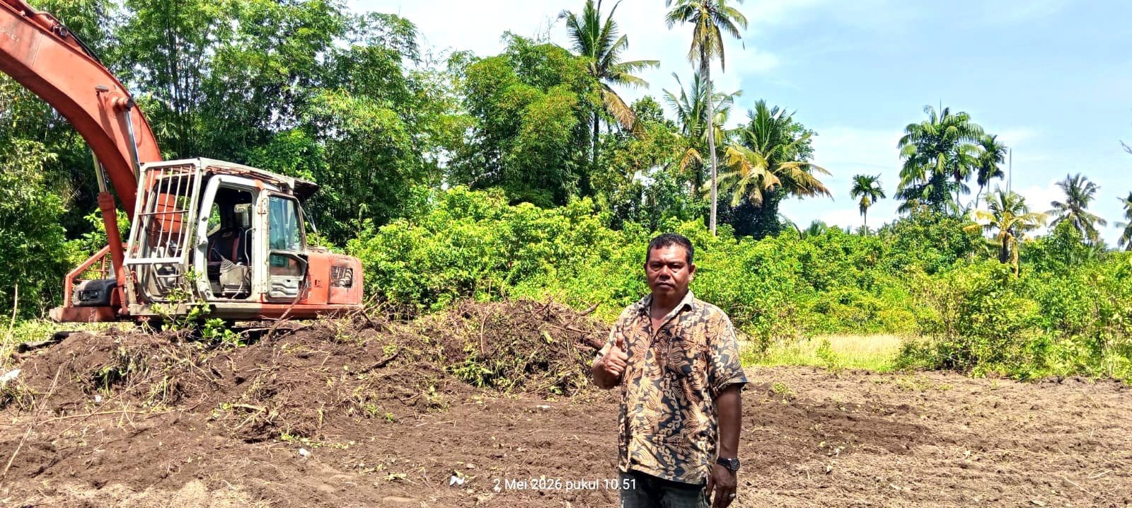 5 Ha Lahan Tidur Dihidupkan: Keuchik Zulkifli Pimpin Tanam Pepaya Madu Dukung Ketahanan Pangan