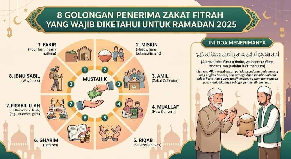 8 Golongan Penerima Zakat Fitrah yang Wajib Diketahui untuk Ramadan 2025, Ini Doa Menerimanya