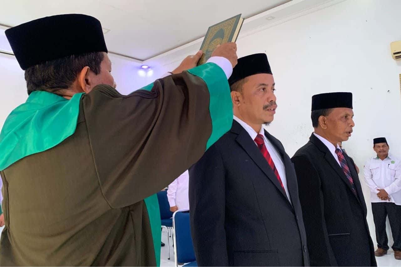 Kemenag Aceh Barat Lantik Dua Kepala Madrasah