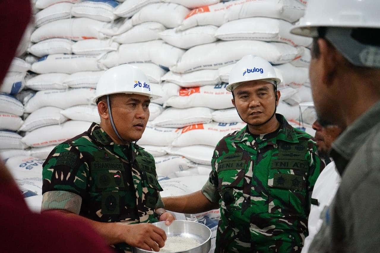 Dandim Abdya Laporkan Progres Serapan Gabah Petani Capai 102,63 Persen kepada Tim Wasgiat Sergap Aceh