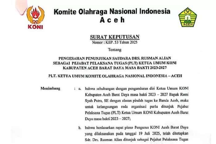 Publik Pertanyakan Kisruh Internal KONI Abdya dan Kelanjutan Kasus Dana Hibah