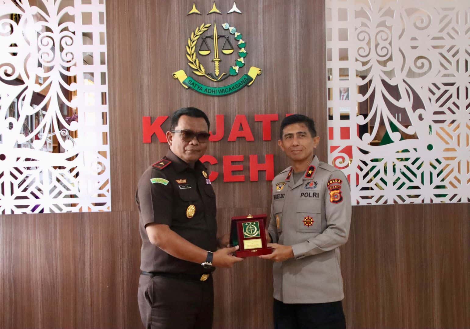 Kapolda Aceh Audiensi ke Kajati: Perkuat Sinergi Antar Penegak Hukum
