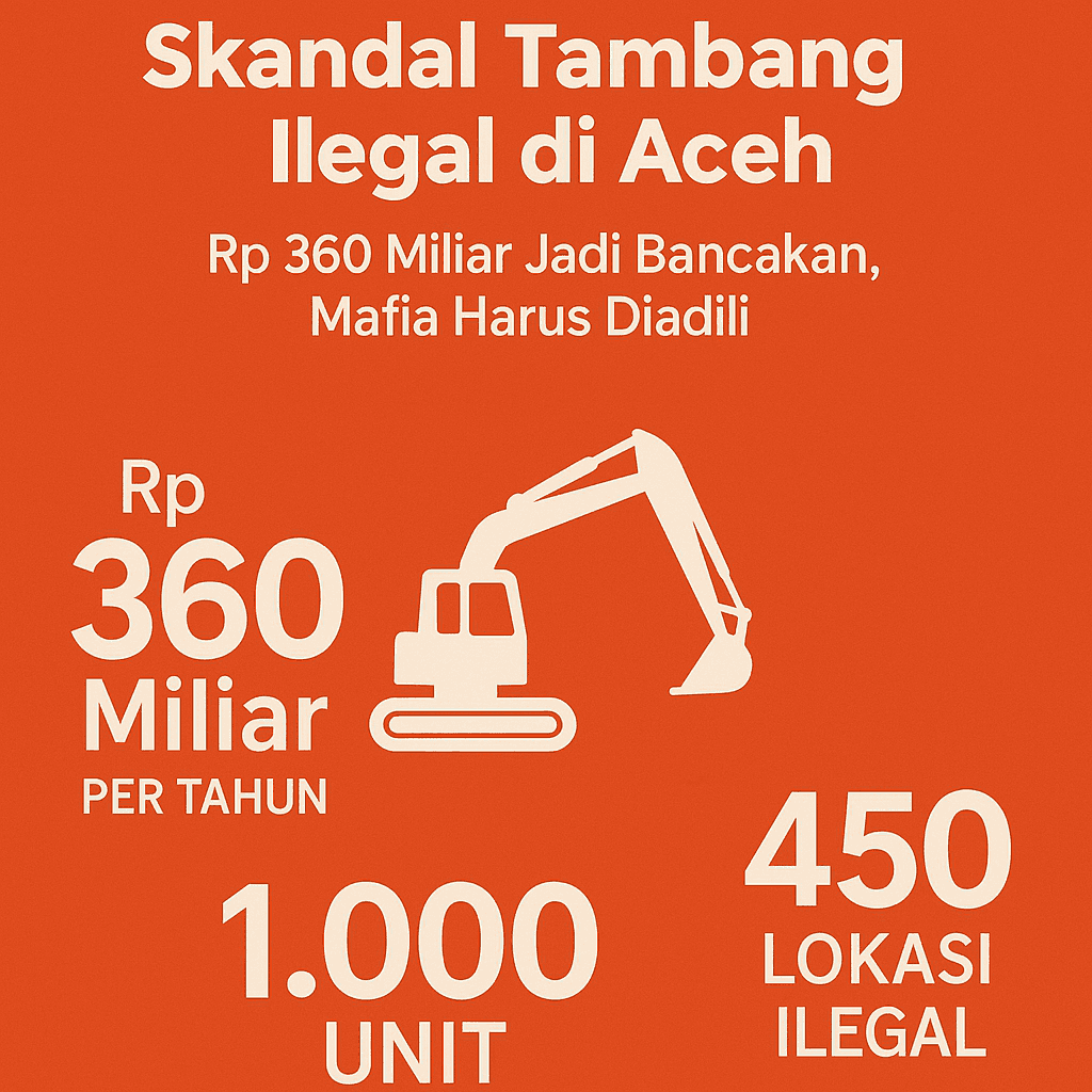 Skandal Tambang Ilegal di Aceh, FORMAKI: Rp 360 Miliar Jadi Bancakan, Mafia Harus Diadili