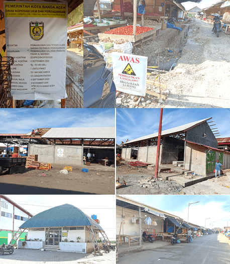 Pasar Almahira terus dibenahi dengan 4 paket Proyek Tahun ini,Transparansi dipertanyakan