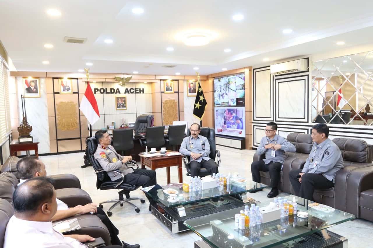 Kapolda Terima Audiensi Kakanwil Kemenkum Aceh, Bahas Sinergi Penegakan Hukum