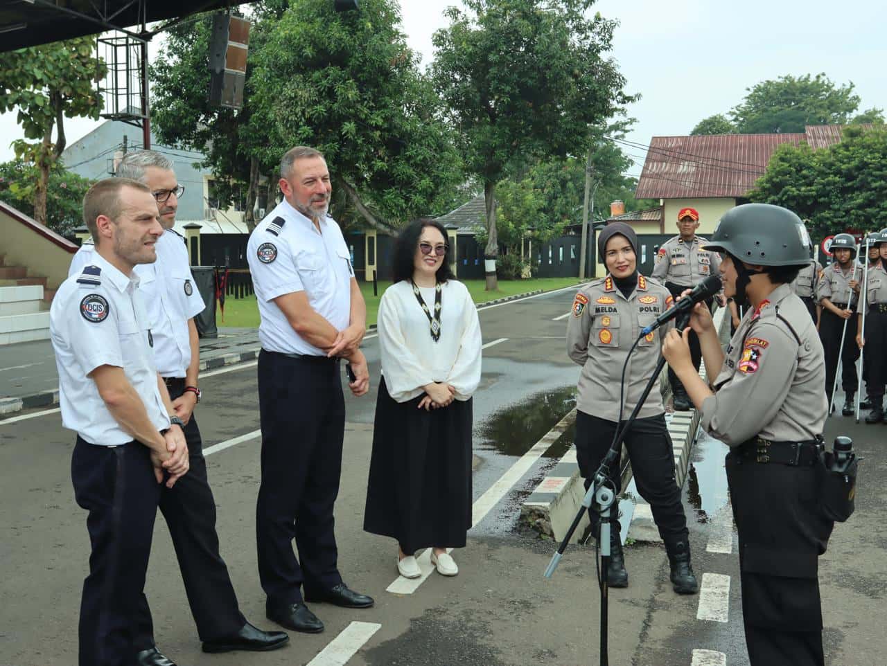 Kunjungan Delegasi Kepolisian Prancis Perkuat Kerja Sama dan Motivasi Calon Bintara Polwan