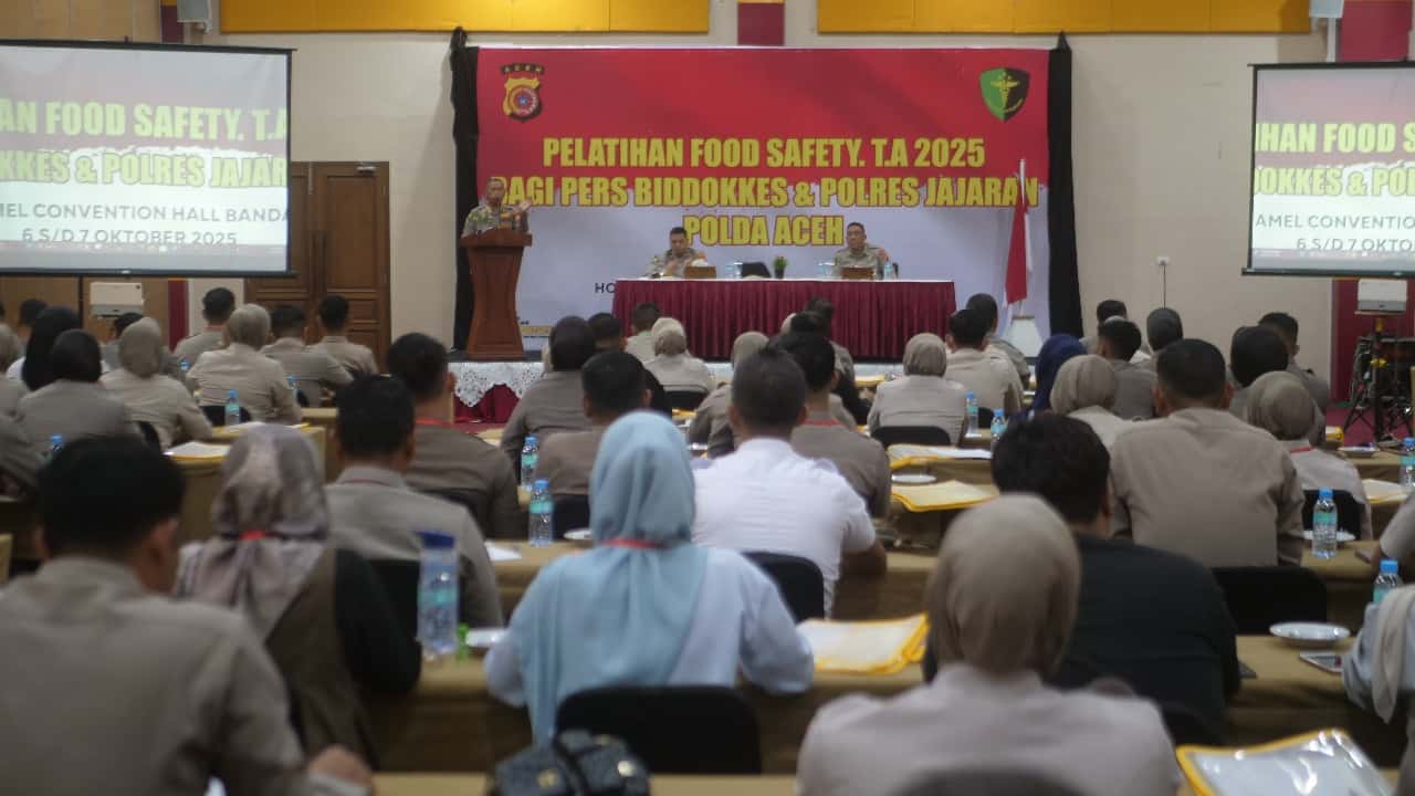 Biddokkes Polda Aceh Gelar Pelatihan BTCLS dan Peningkatan Kemampuan Food Safety