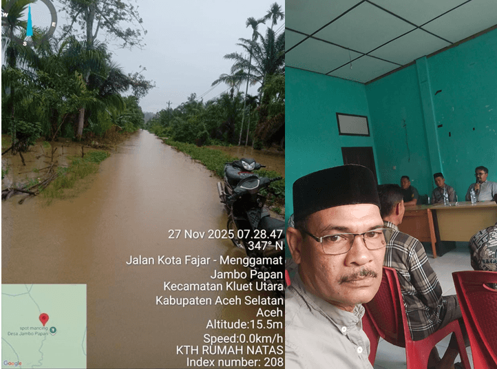 Empat Hari Diguyur Hujan Deras, Aktivitas Kluet Utara dan Tengah Lumpuh Total: Pekan Menggamat Terhenti