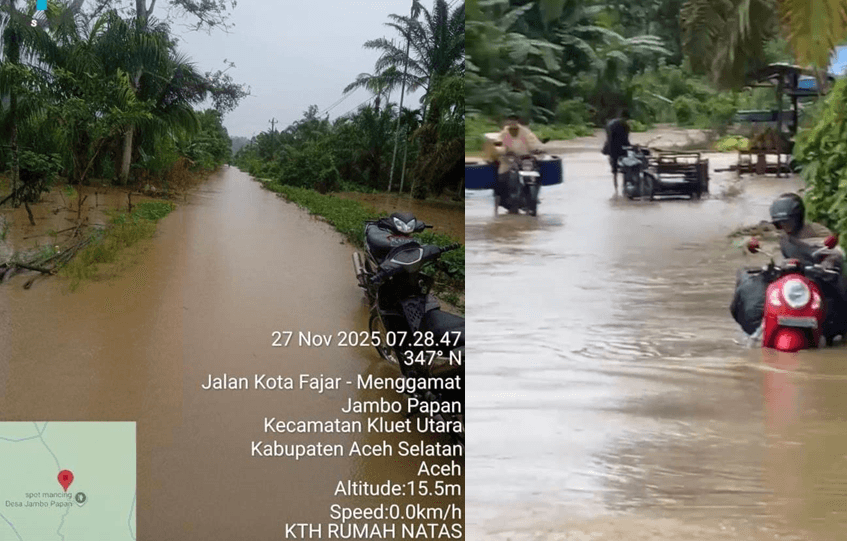 Tanggul Jebol, Keuchik Malaka Minta Pemkab Aceh Selatan bergerak Cepat dan Tindak Tegas PT PSU dan Koperasi Tiga Manggis yang tidak Peka