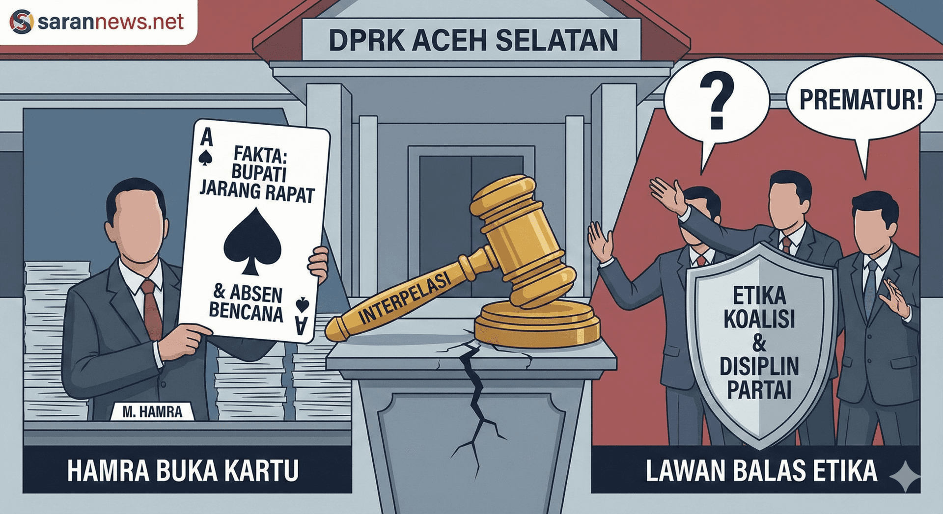Adu Kuat Interpelasi: Hamra Buka Kartu ‘Bupati Jarang Rapat’, Lawan Balas dengan Isu Etika