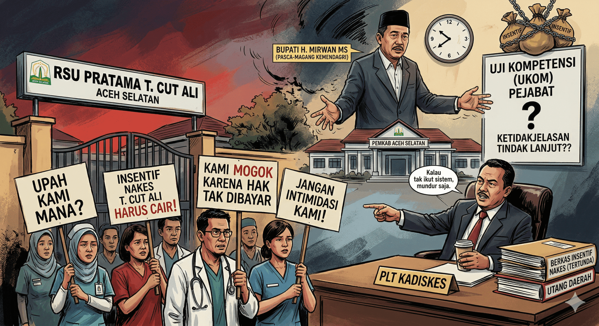 Krisis Empati Birokrasi Aceh Selatan dan Ujian Presisi Bupati Mirwan Pasca-Sanksi Kemendagri