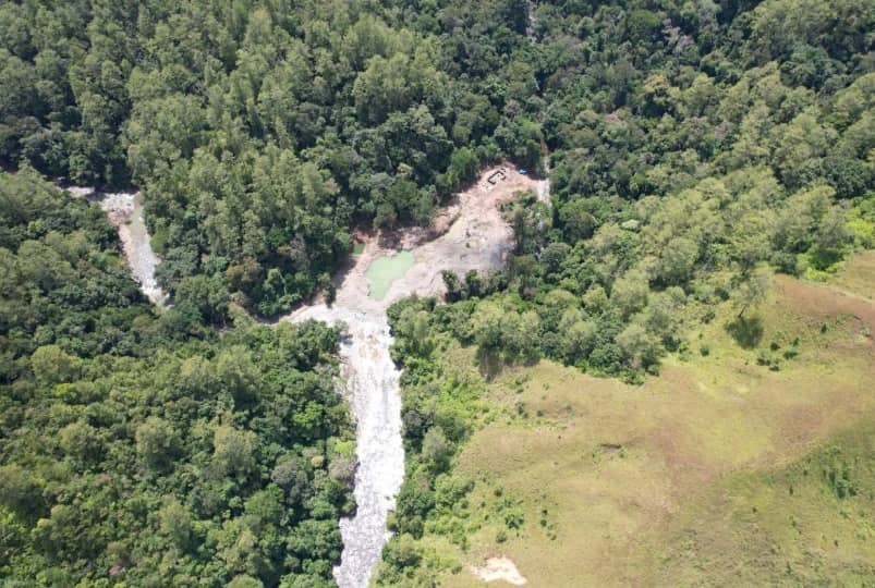 Tambang Emas Ilegal Diduga Masuk Kawasan Cagar Alam Jantho, Rusak Hutan di Sepanjang Krueng Jalin