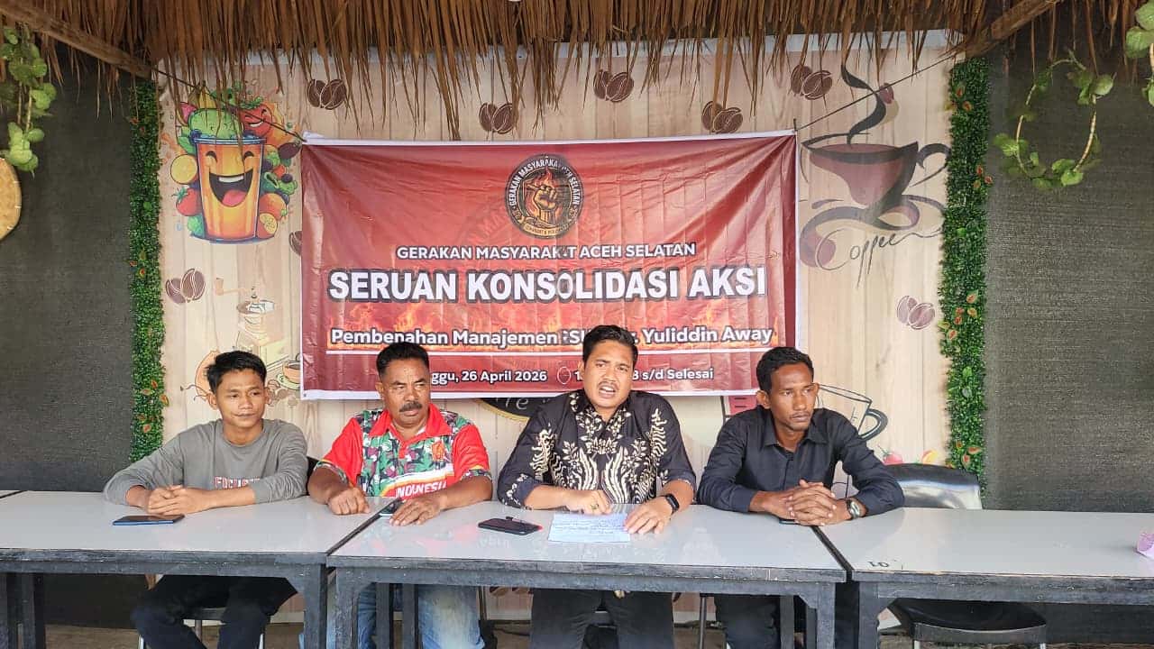 GeRMAS Gelar Konferensi Pers, Tuntut Bupati Aceh Selatan Copot Plt Direktur RSUD YA Tapaktuan