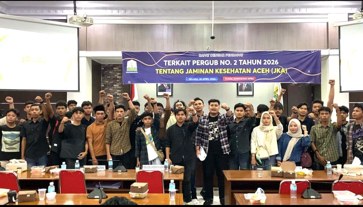 ALIANSI RAKYAT ACEH TOLAK PEMBERLAKUAN PERGUB NO. 2 TAHUN 2026 TENTANG JKA, ANCAM DEMONSTRASI BESAR-BESARAN