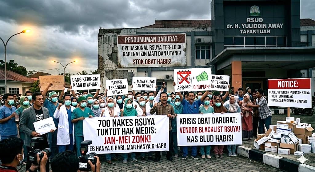 Jeritan 700 Nakes RSUYA: Jasa Medis April-Mei Zonk, Dampak Skandal ‘Izin Mati’ Mulai Tumbalkan Dokter dan Perawat!