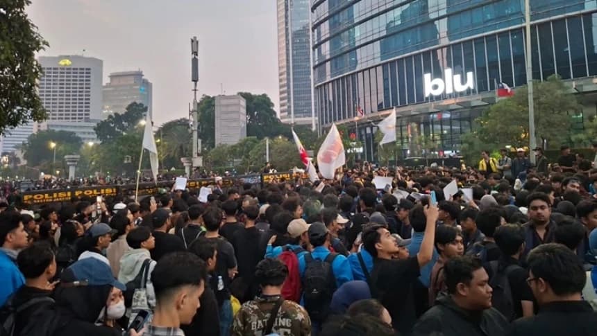 Ilustrasi aksi mahasiswa (Foto: NU Online/Haekal)