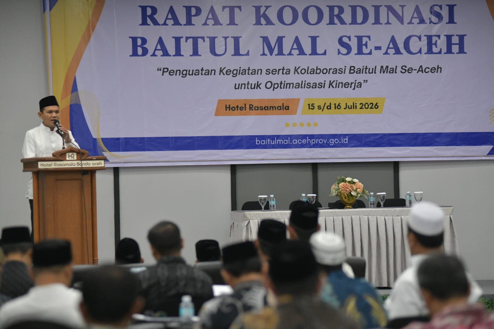 Buka Rakor se-Aceh, Wagub Dek Fadh Tekankan Transparansi Pengelolaan Zakat oleh Baitul Mal
