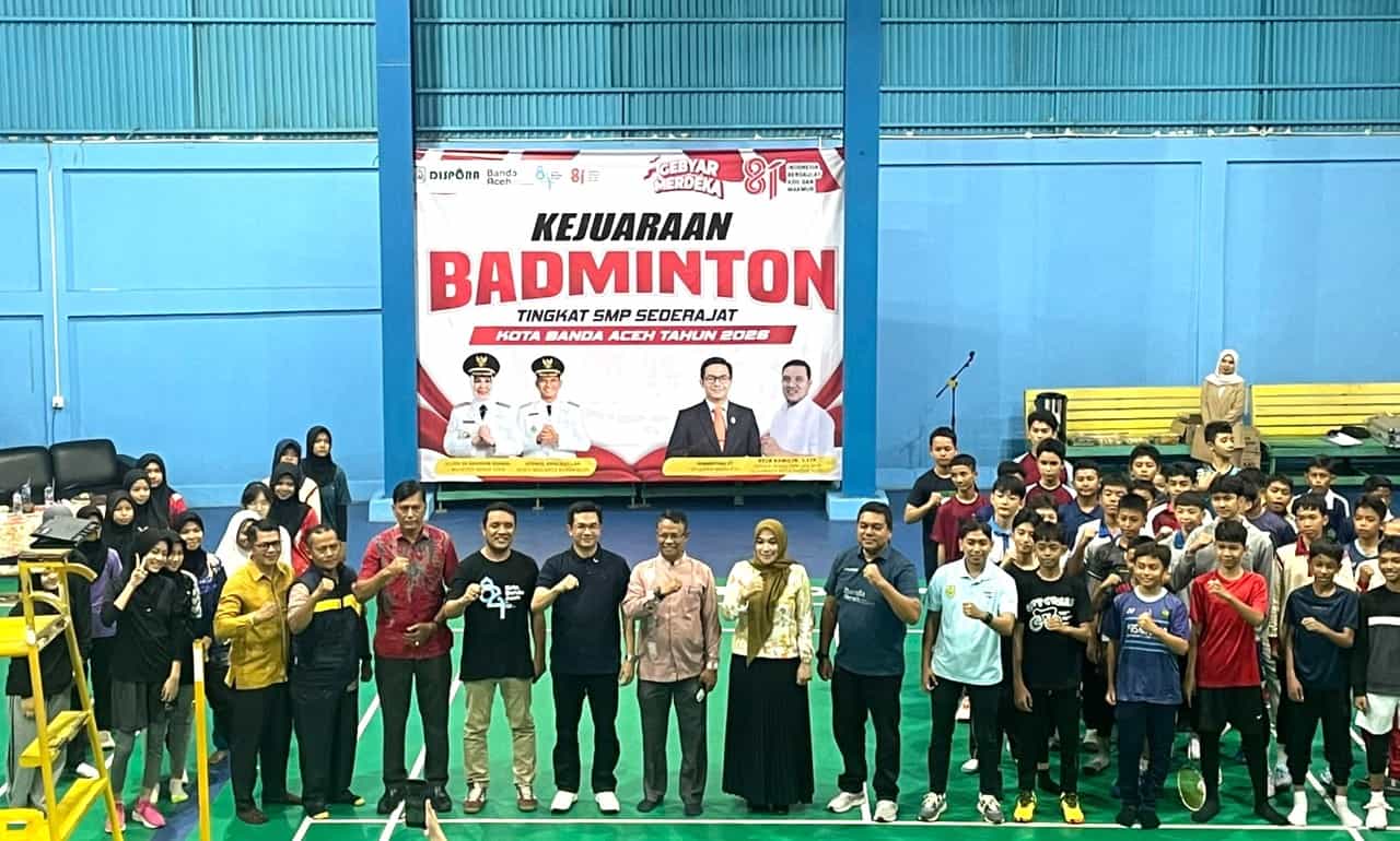 Tekat Pertahankan Juara Umum Popda, Dispora Banda Aceh Jaring Atlet Lewat Kompetisi Badminton Tingkat SMP