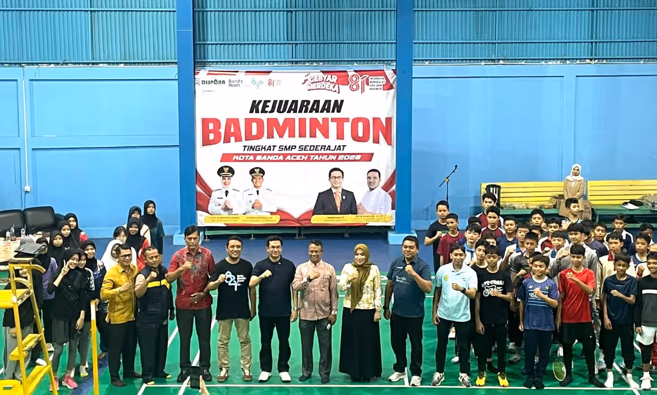 Tekat Pertahankan Juara Umum Popda, Dispora Banda Aceh Jaring Atlet Lewat Kompetisi Badminton Tingkat SMP