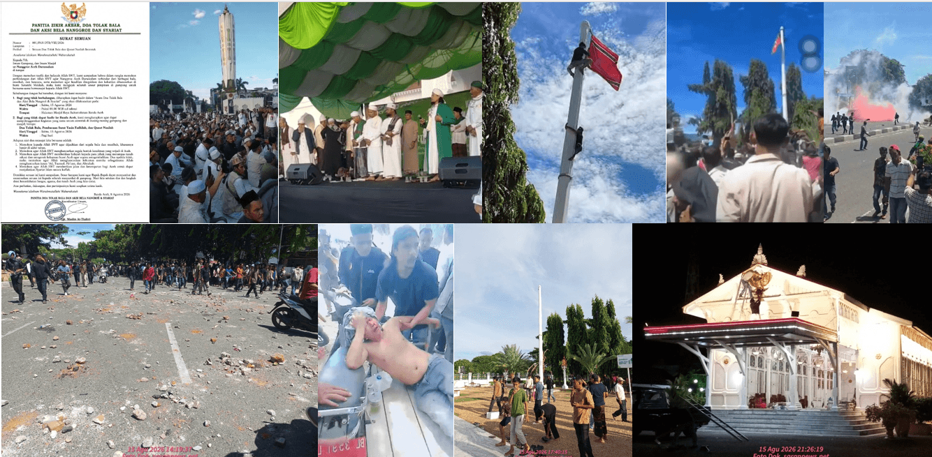 21 TAHUN DAMAI ACEH: AGENDA SIMBOLIK-RELIGIUS DI MASJID RAYA BERUJUNG KERICUHAN HINGGA MEMAKAN KORBAN
