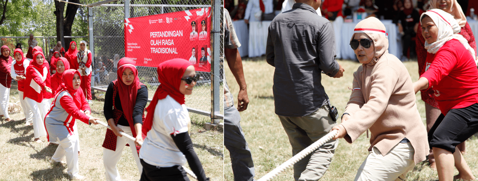 Meriahkan HUT RI, 135 Ibu-Ibu se-Kota Banda Aceh Ikuti Lomba Balap Karung Hingga Tarik Tambang