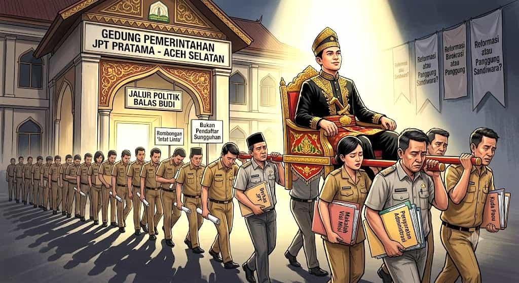 Tragedi Dua Dinas “Basah”: Saat ASN Menolak Menjadi Rombongan ‘Intat Linto’ Timses, di Seleksi JPT Aceh Selatan