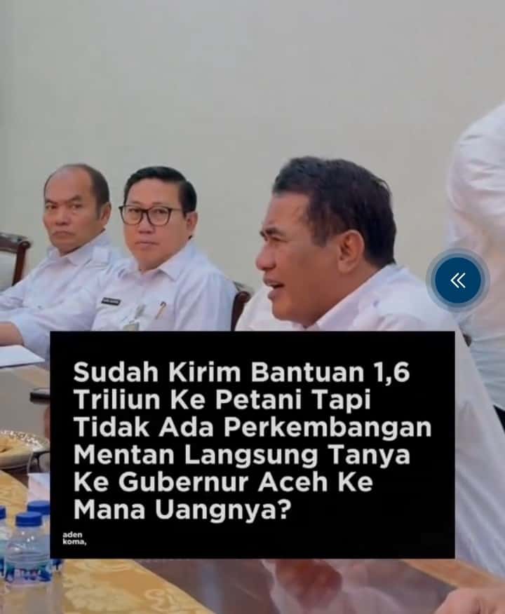 Triliunan Dana Pertanian Aceh Mangkrak di Kabupaten, Mentan Cecar Kepala Daerah: “Petani Menjerit, Uang Ditahan!”