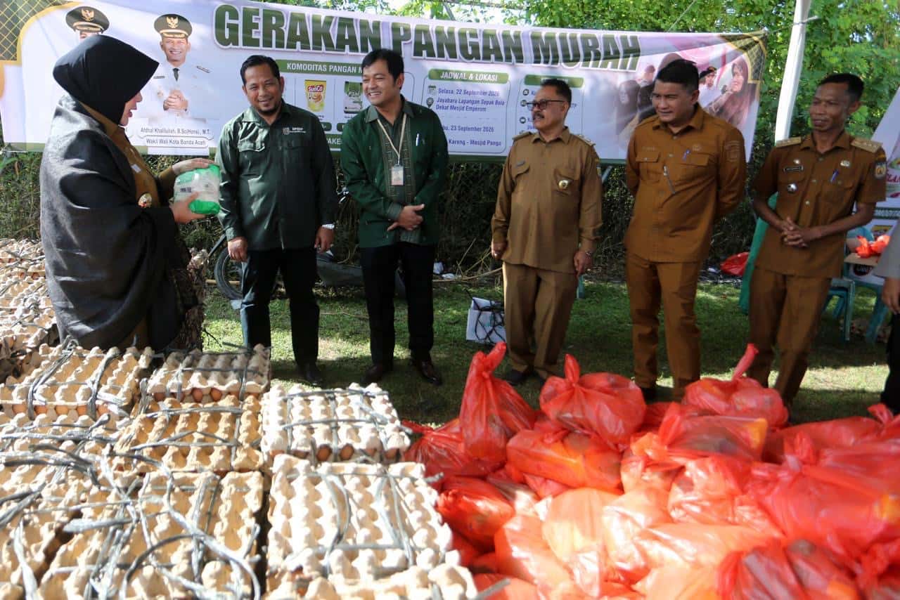 Pemko Banda Aceh Gelar Gerakan Pangan Murah di Jaya Baru, Paket Pangan Disubsidi Jadi Rp170 Ribu