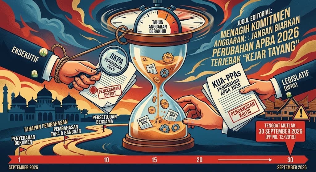 Menagih Disiplin Anggaran: Jangan Biarkan Perubahan APBA 2026 Terjebak “Kejar Tayang”