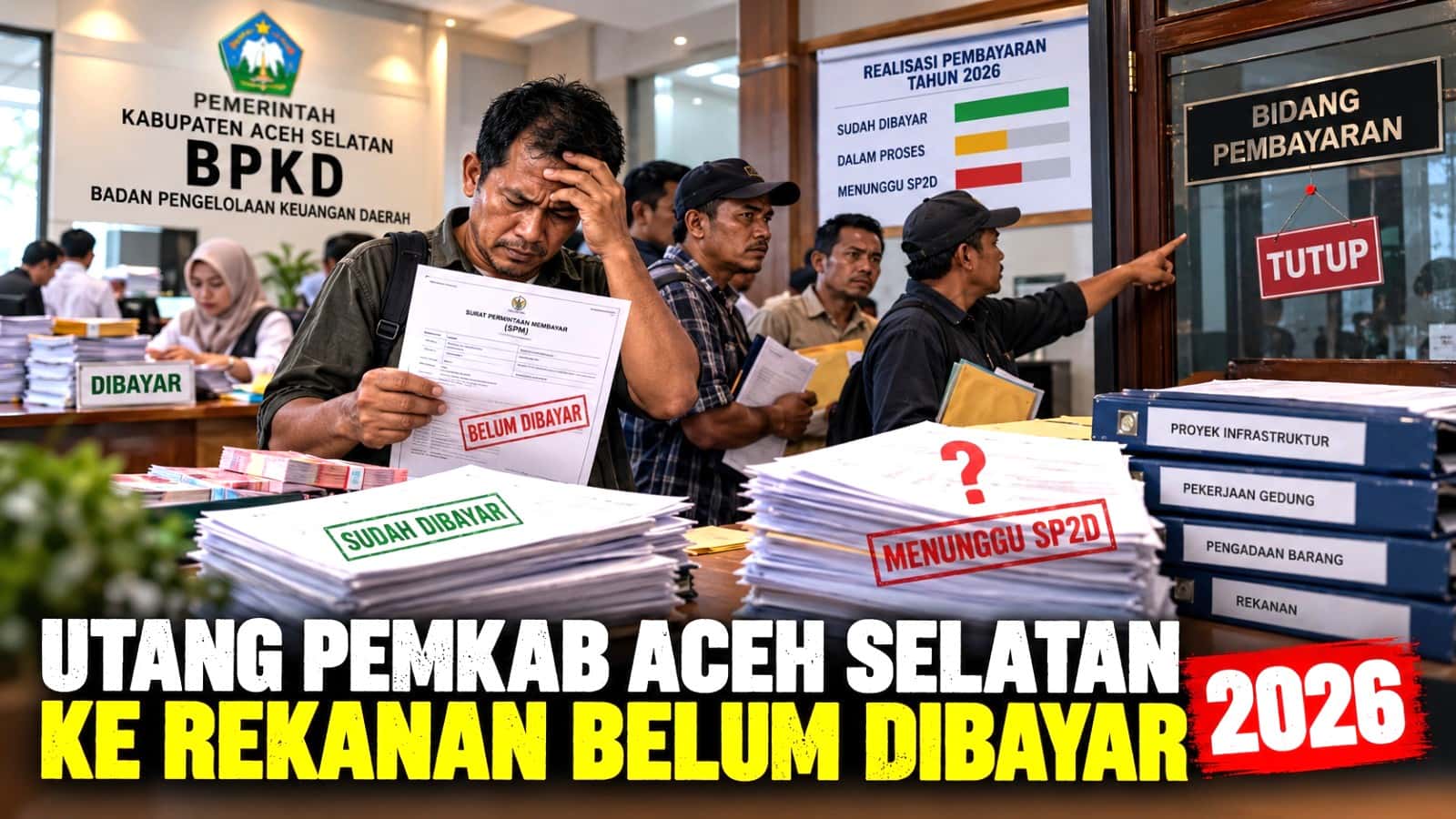 Sejumlah Rekanan Disebut Sudah Dibayar, Skema Pelunasan Utang Pemkab Aceh Selatan 2026 Belum Jelas