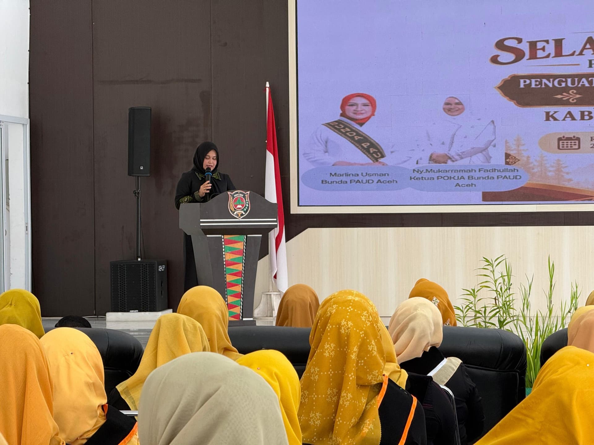 Fondasi Generasi Emas Aceh, Mukarramah Fadhlullah Buka Kegiatan Penguatan Pokja Bunda PAUD Kabupaten Gayo Lues