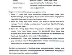 PT.PSU Disinyalir Tak Penuhi Janji CSR, Ini Kata Koordinator For-PAS
