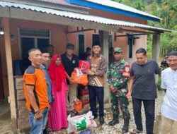 Turun ke Gampong Air Pinang, H.Mirwan Serahkan Bantuan Masa Panik