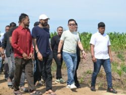 Mualem Tinjau Lokasi Pabrik Sepatu Di Aceh Utara