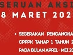 Menyala, Peserta Aksi Nasional 18 Maret Tolak Penundaan Pengangkatan PPPK 2024 Makin Banyak
